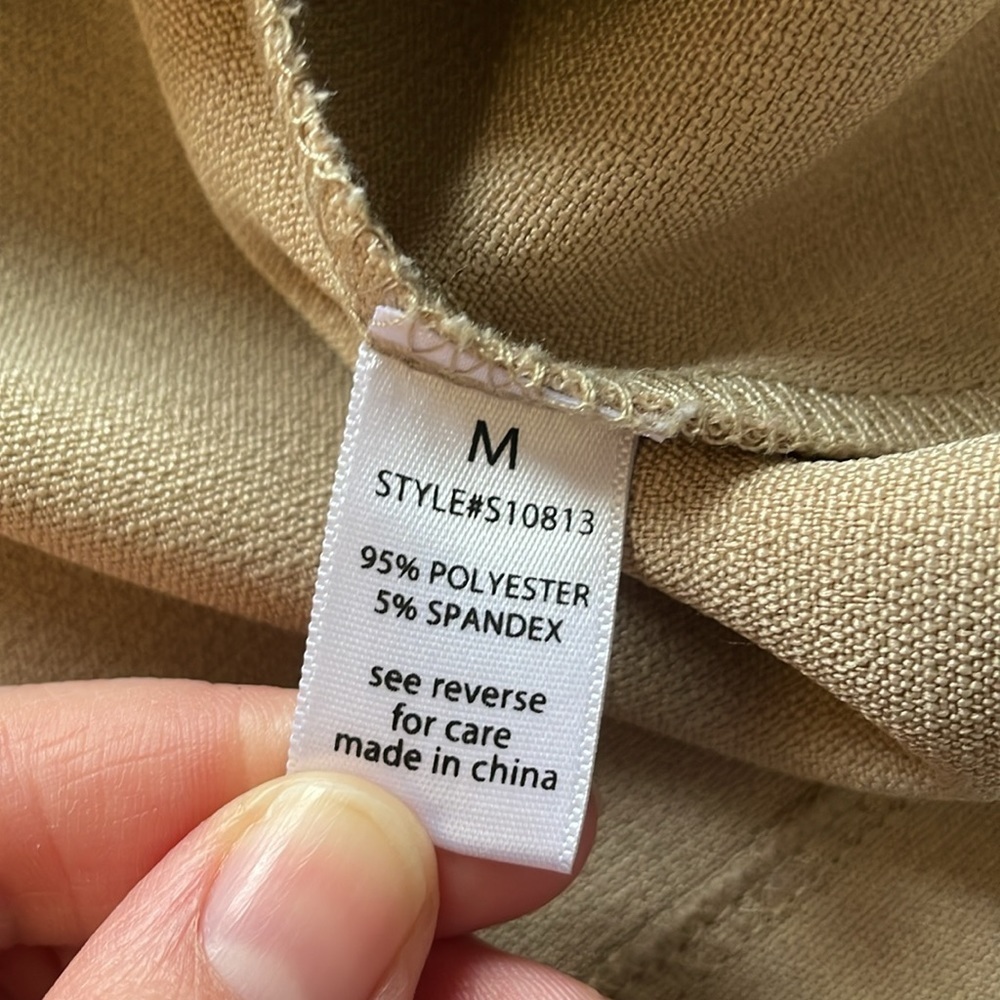 Active USA Tan Button Mini Skirt | Size Medium - Picture 6 of 9